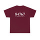 Zip Code T-Shirt Springdale, UT 84767 - classic Color tees with white numbers zip codes zion national park utah maroon
