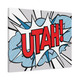 Pop Art "UTAH" Art Canvas - Red, White & Blue