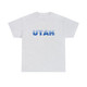 UTAH blue shockwave design t-shirt, Utah short sleeved tee shirts, gray UT t-shirt