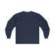 UTAH blue shockwave long sleeved t-shirt design, navy blue souvenir UT tee shirts