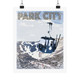Park City Utah Vintage Ski Poster Art Print retro ski snowboard vacation posters Park city mountain resort Utah
