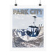 Park City Utah Vintage Ski Poster Art Print retro ski snowboard vacation posters Park city mountain resort Utah