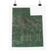 Park City Utah 84060 Vintage Green Art Print retro mountain sign poster forest green color