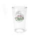 Bloom in the Desert Pint Glass, 16oz glassware; prickly pear cactus flowers