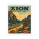 Zion National Park Utah Vintage Travel Poster Art Print