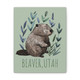 Beaver Utah Floral illustration Green Art Canvas Beaver Utah Floral illustration Green Art Canvas