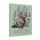 Beaver Utah Floral illustration Green Art Canvas