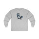 Beaver, UT Cartoon Long Sleeve Tee Shirt in light gray funny Utah t-shirt