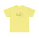 Utah State Outline T-Shirt. Clean, modern Utah t-shirt design with state outline available in cornsilk yellow.