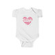 Someone in Utah loves me -pink heart- cute Baby Onesie gift for baby shower, newborn, first birthday on white fabric