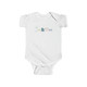 Someone in Utah Loves Me Baby Onesie with fun blue kid's drawing style in white.