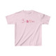 Someone in Utah Loves Me Kids Tee pinks on light pink t-shirt
