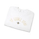 St. George, Utah Bee Sweatshirt beehive state gift in white with black honeybee