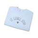 St. George, Utah Bee Sweatshirt beehive state gift in light blue with black honeybee