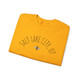 Salt Lake City, Utah Bee Sweatshirt in black and gold on gold