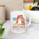 Arches National Park Mug - Delicate Arch Moab, Utah on white coffee mug