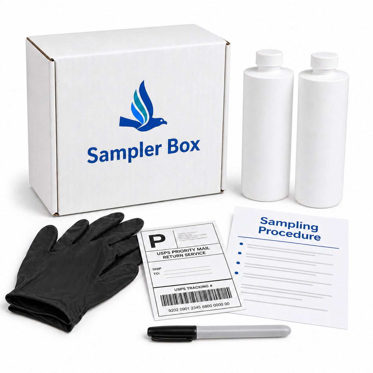 Water sampling kit