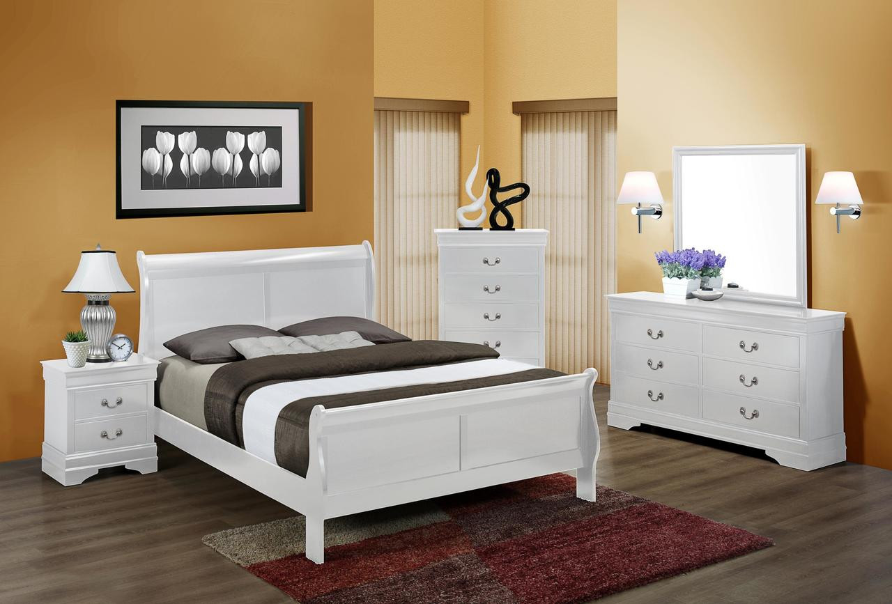 Louis Philip Bedroom Suite White Casa Furniture, Inc.