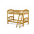 King Brand Wooden Bunk bed Twin/Twin 