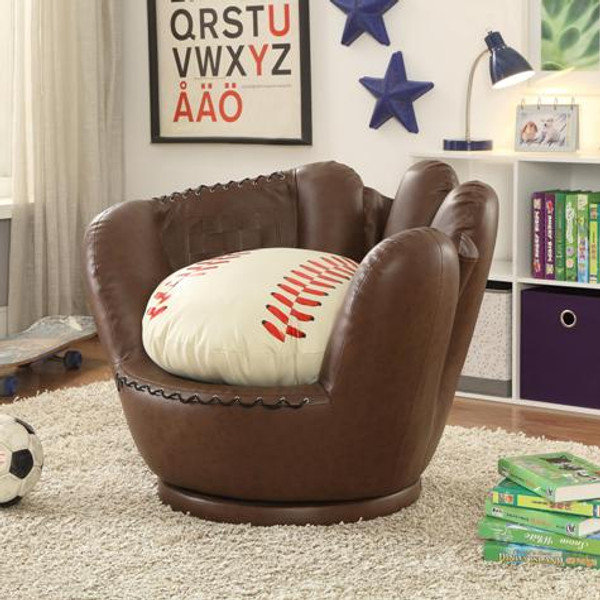 Baseball Glove Chair With Ball Cushion Casa Furniture Inc