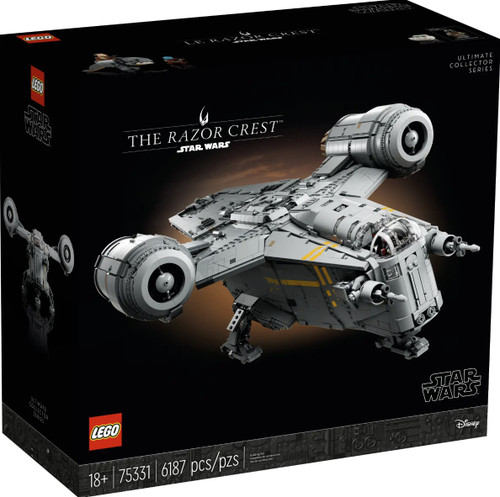 LEGO 75331 – UCS Razor Crest product image – display starship model – Brickyard Toys