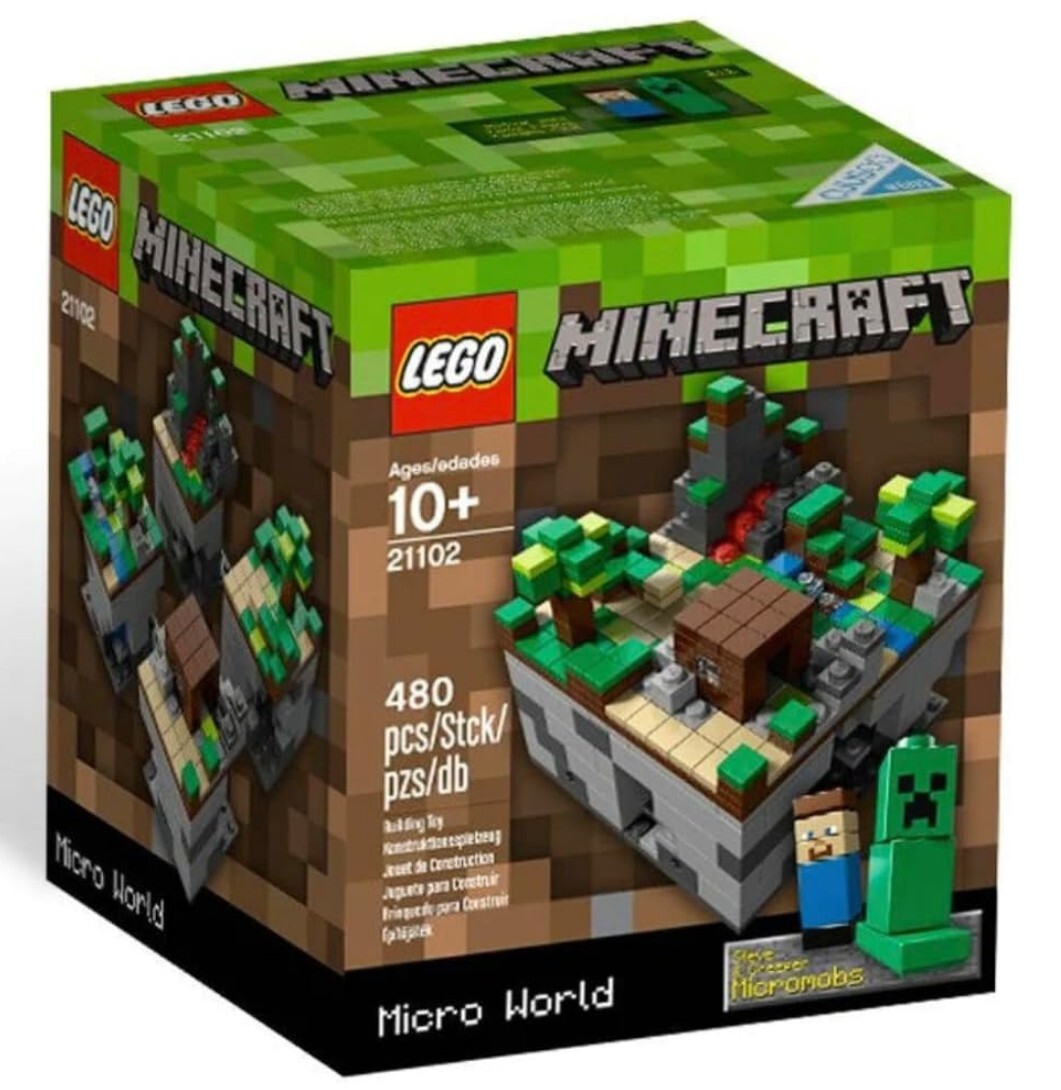 LEGO 21102 Minecraft Micro World first retired Minecraft LEGO set