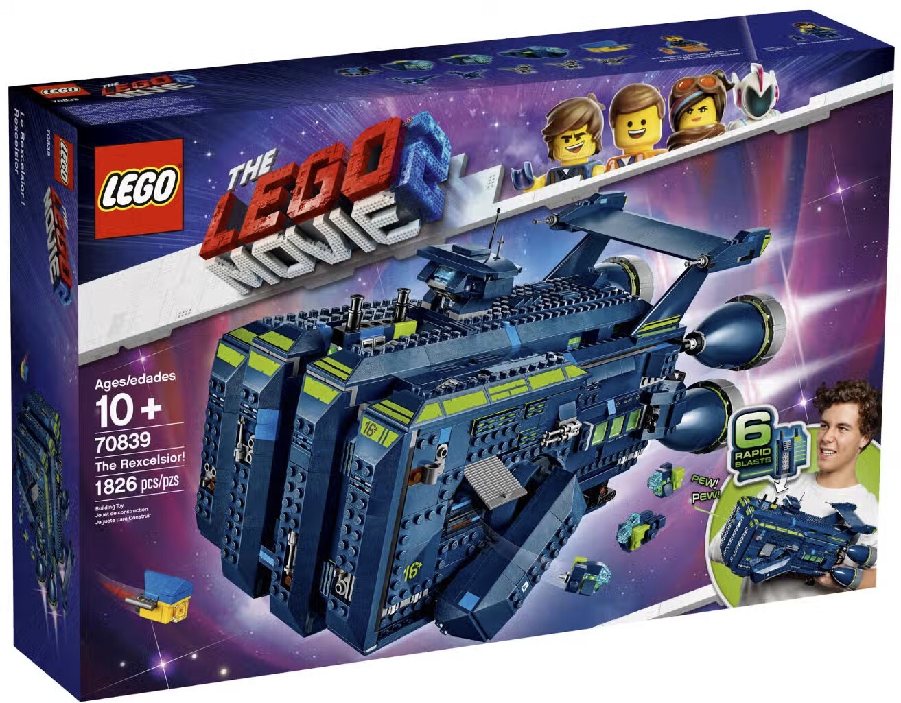 LEGO Movie 2 The Rexcelsior 70839 spaceship retired LEGO set