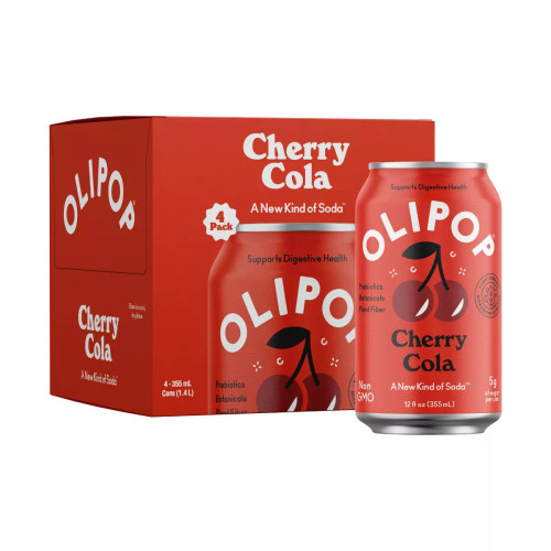 Olipop Prebiotic Soda Cherry Cola [4pk/12oz]