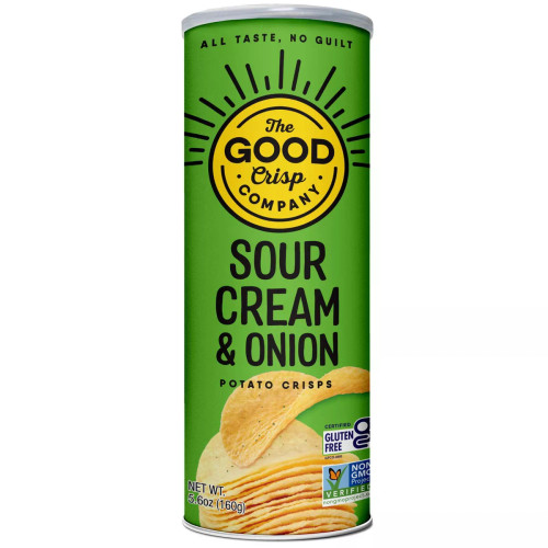 The Good Crisp Company Potato Crisps Sour Cream & Onion [5.6oz]