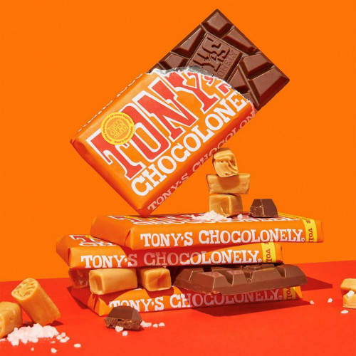 Tony's Chocolonely Caramel & Sea Salt Milk Chocolate [6.35 oz]