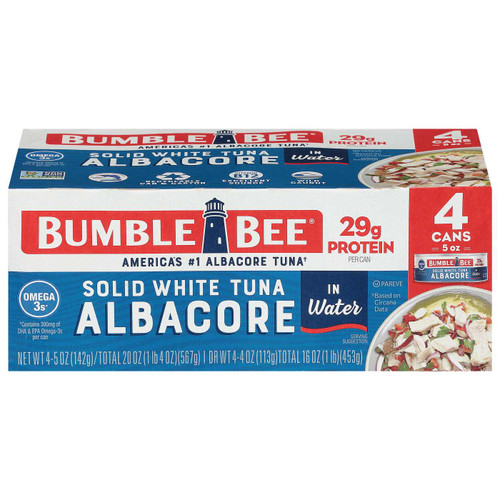 Bumble Bee Canned Solid White Albacore Tuna in Water [4ct/5oz]