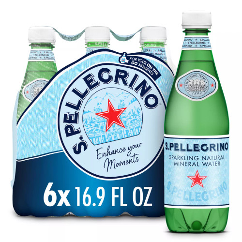 S.Pellegrino Mineral Sparkling Water Bottles [6pk/16.9 fl oz]