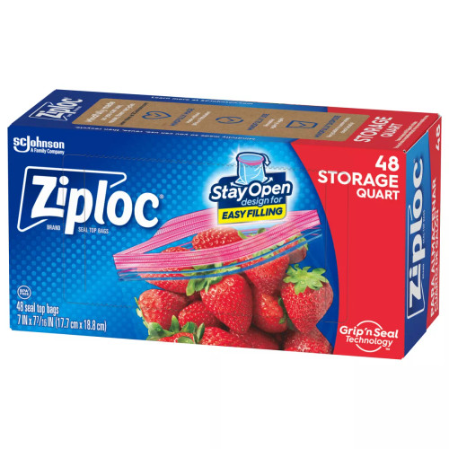 Ziploc Storage Bags [Quart/48ct]