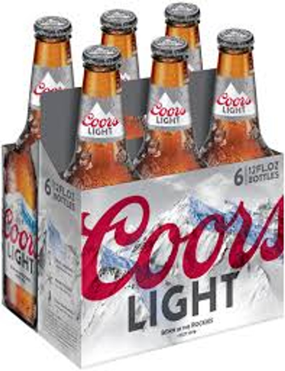 Coors Light 6 pk Bottles