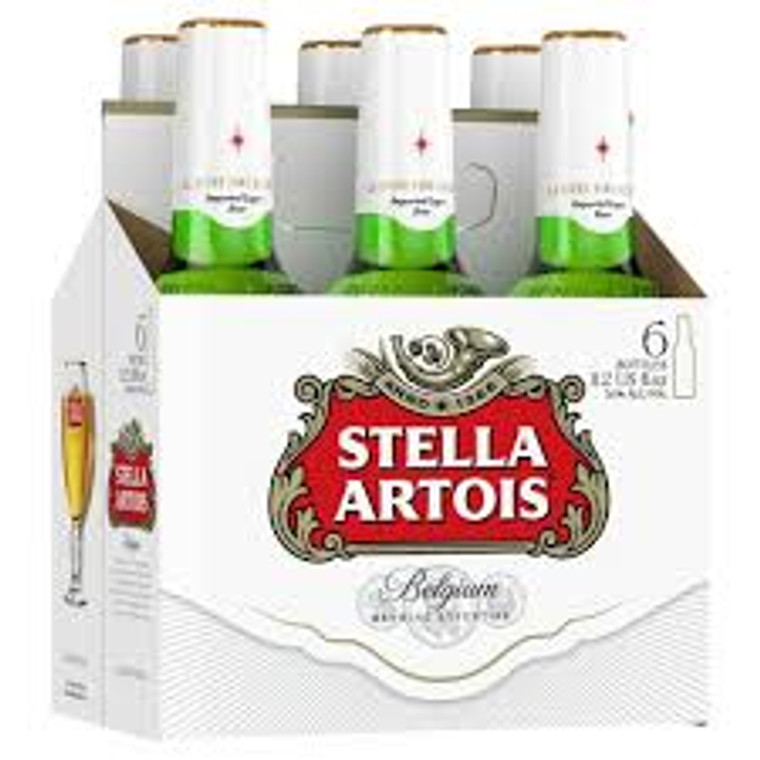 Stella Artois Belgian Beer 6 pack Bottles | Oligarc Wine & Spirits Liquor