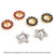 Diamonds TCW 0.13 cts -  stud earring size details below