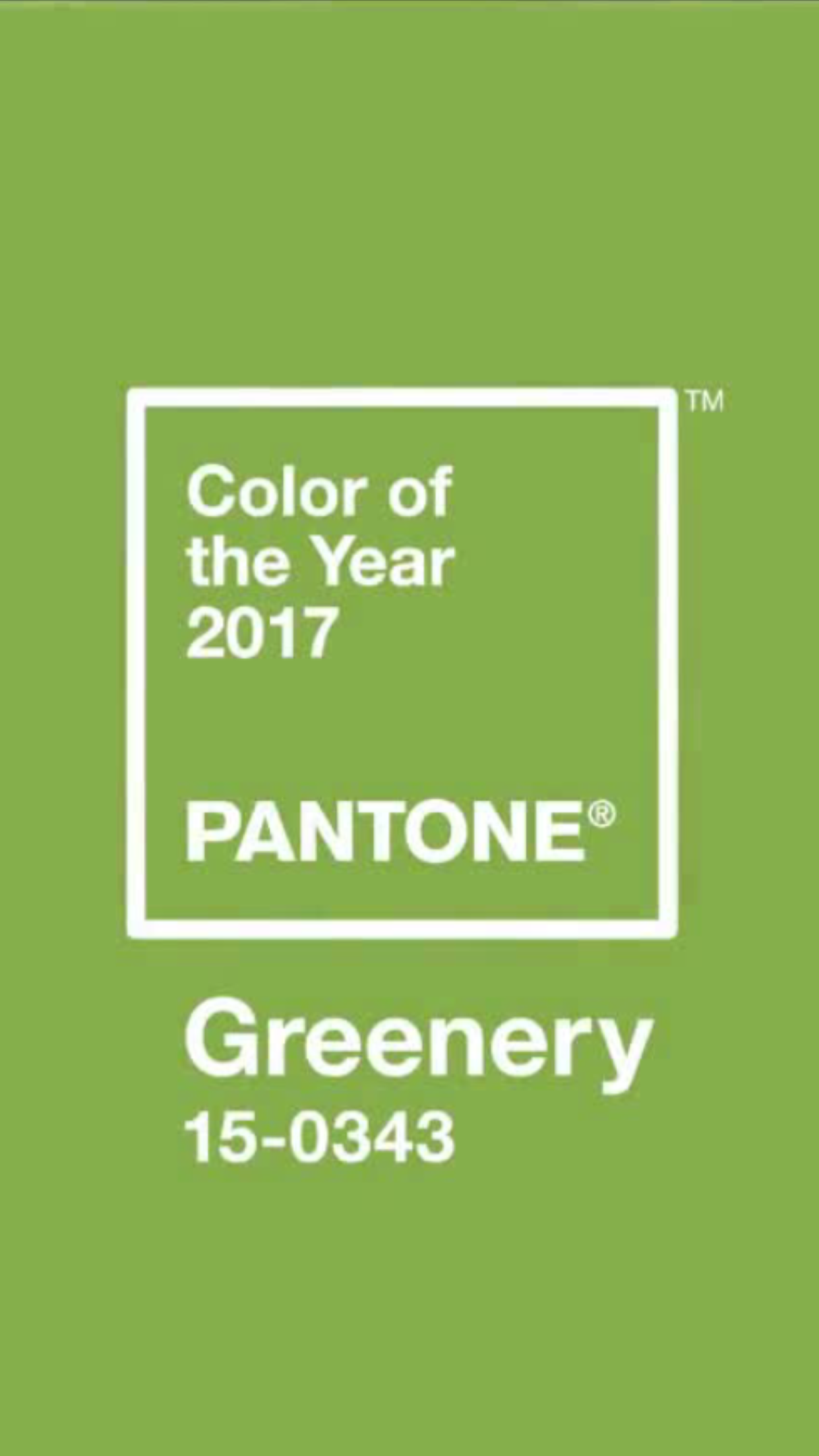 Pantone 2017 Color of the Year: Greenery