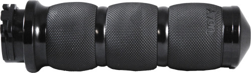 AIR CUSHIONED GRIPS W/CABLE THROTTLE BLACK