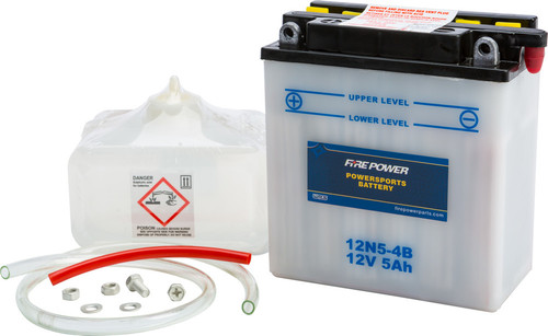BATTERY W/ACID 12N5-4B 12V