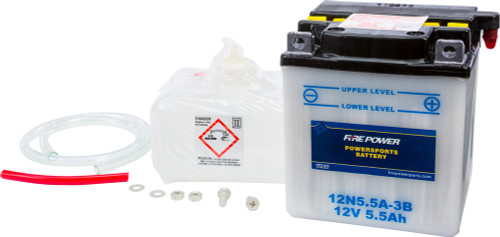 BATTERY W/ACID 12N5.5A-3B 12V