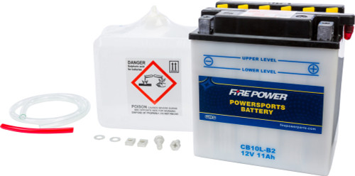 BATTERY W/ACID CB10L-B2 12V HEAVY DUTY