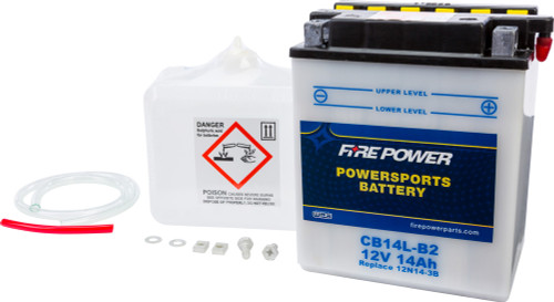 BATTERY W/ACID CB14L-B2 12V HEAVY DUTY
