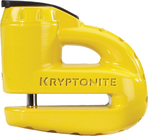 KRYPTO 5-S DISC LOCK W/REMINDER CABLE YELLOW
