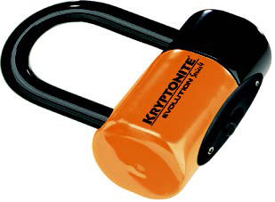 EVOLUTION SERIES 4 DISC LOCK ORANGE W/POUCH AND CABLE
