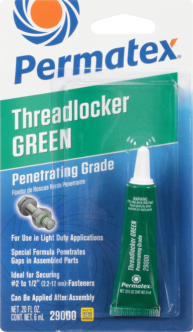 PENETRATING GRADE THREADLOCKER GREEN 6 ML