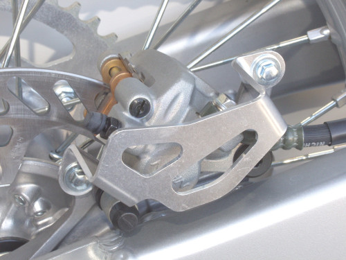 ALUM REAR CALIPER GUARD KX/KDX/KLX