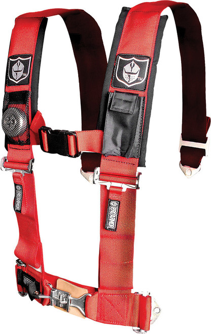 5PT HARNESS 3" PADS RED