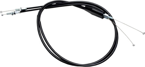 BLACK VINYL THROTTLE PUSH-PULL CABLE SET