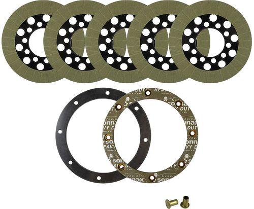 CLUTCH PACKS FRICTION KEVLAR BIG TWIN 67-83 W/BACKING PLATE