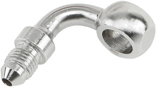 90 DEGREE BANJO CHROME 3/8"